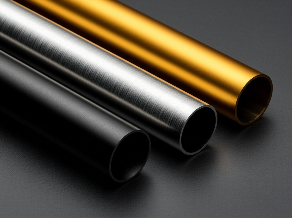 Tubos metálicos con diferentes acabados y recubrimientos